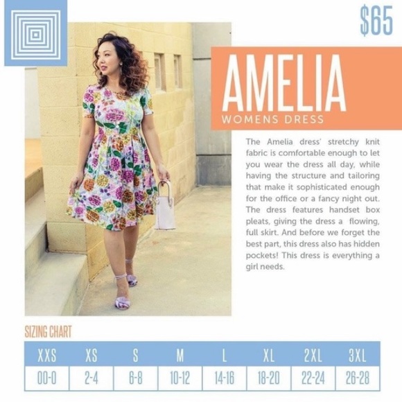 🆕❤️Lularoe- Red & White Striped Amelia - Picture 9 of 9